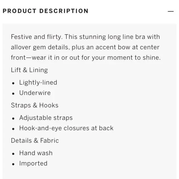 NWT VS Dream Angels Lightly Lined Crystals Embellished Bow Bustier M - Picture 5 of 6